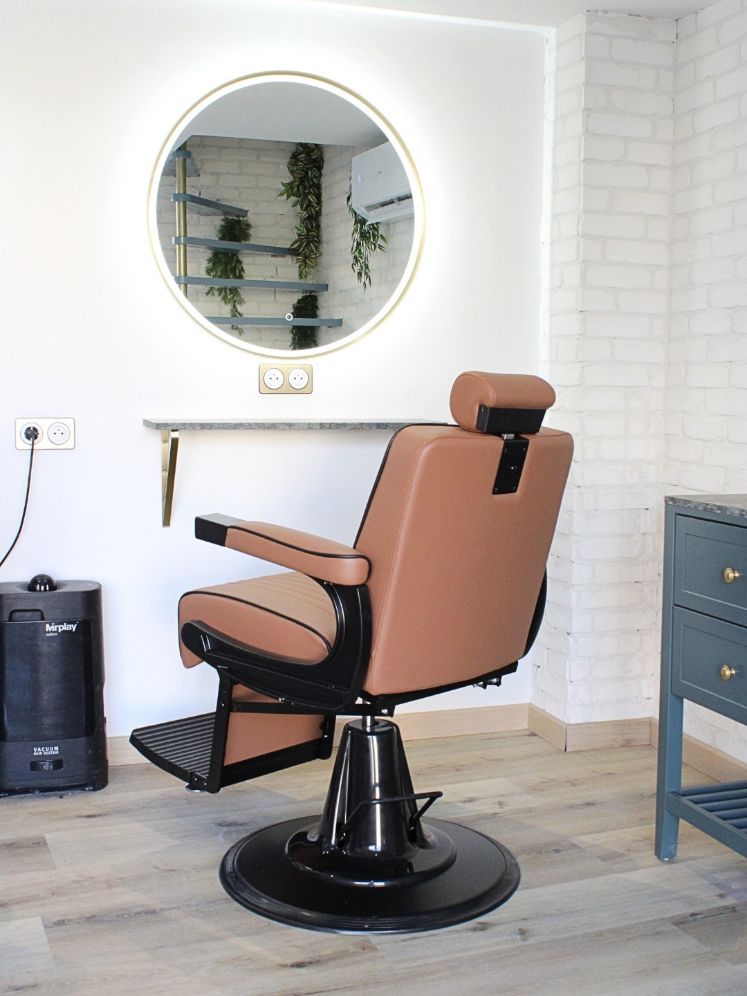 Fauteuil barber du salon Lebon Barber à Cannes