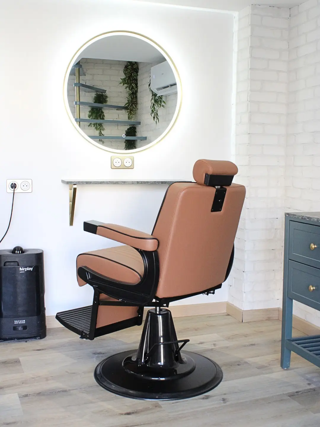 Fauteuil barber du salon Lebon Barber à Cannes